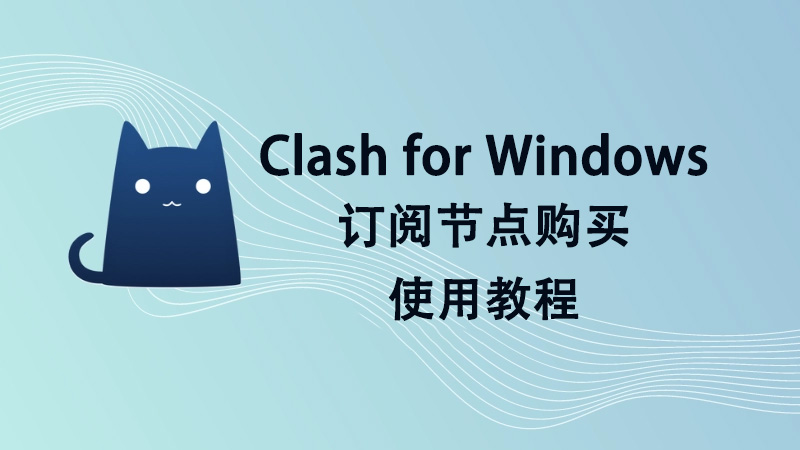 Clash for Windows 订阅节点购买使用教程